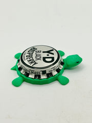YD Black Raspberry Soda - Bottle Cap Magnet Turtle Shell Shocked Art