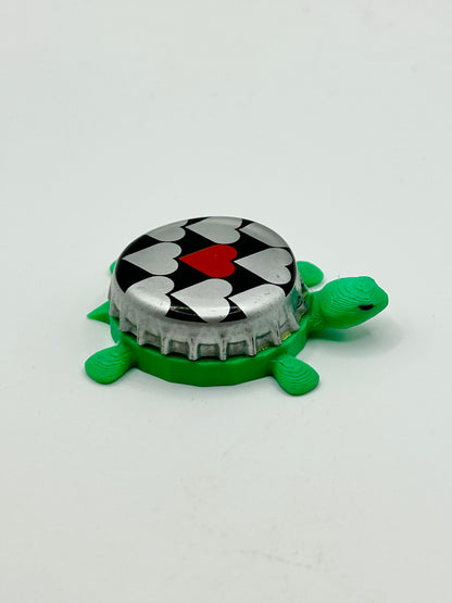 Birradamare Italian Craft Beer - Bottle Cap Magnet Turtle Shell Shocked Art