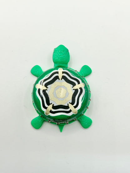 Samuel Smith Brewing (Green) - Bottle Cap Magnet Turtle Shell Shocked Art