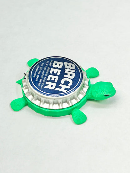 Birch Beer (Vintage) - Bottle Cap Magnet Turtle Shell Shocked Art