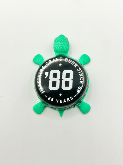 Deschutes Brewery ‘88 (25 Year Anniversary) - Bottle Cap Magnet Turtle Shell Shocked Art