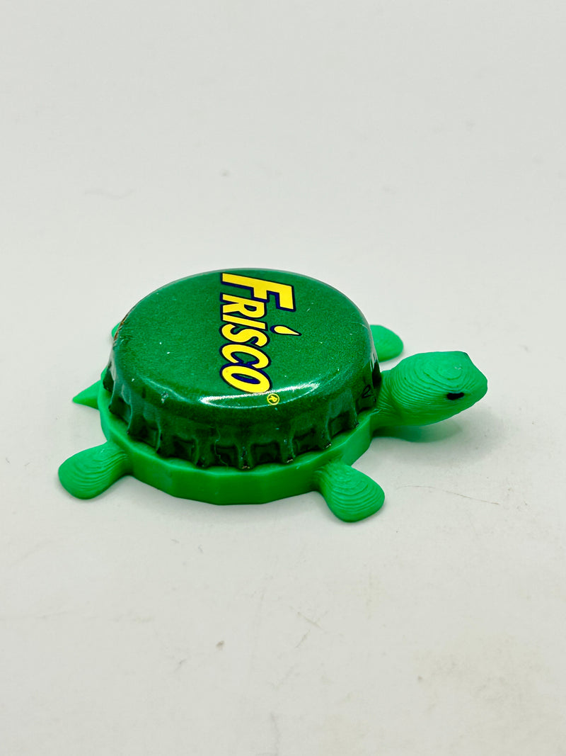 Frisco Soda (Finland) - Bottle Cap Magnet Turtle Shell Shocked Art