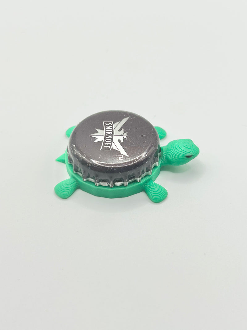 Smirnoff Eagle (Black - with Text) - Bottle Cap Magnet Turtle Shell Shocked Art