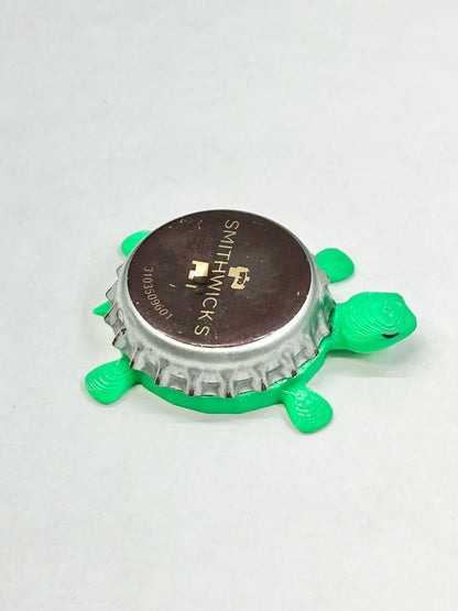 Smithwick’s Beer - Bottle Cap Magnet Turtle Shell Shocked Art