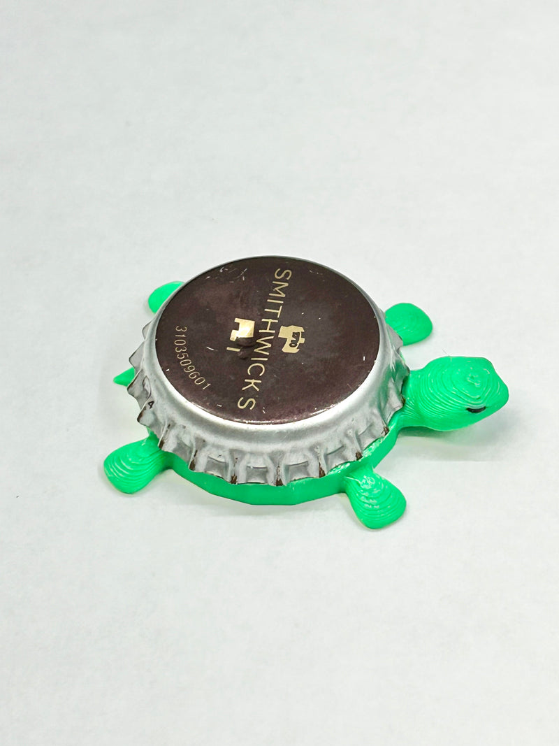 Smithwick’s Beer - Bottle Cap Magnet Turtle Shell Shocked Art