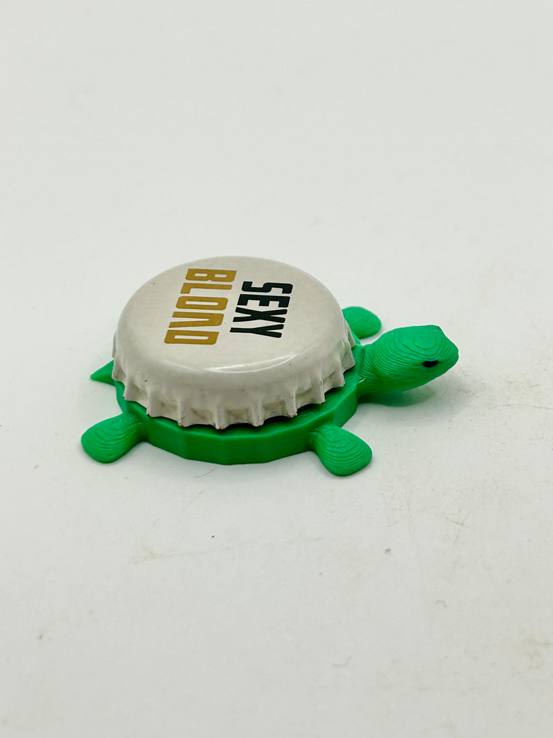 Sexy Blond - Martha Tripel Belgian Style - Bottle Cap Magnet Turtle Shell Shocked Art