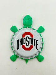 Ohio State - Bottle Cap Magnet Turtle Shell Shocked Art