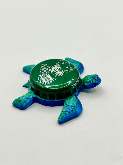 Mountain Dew (Vintage) - Sea Turtle Bottle Cap Magnet Shell Shocked Art