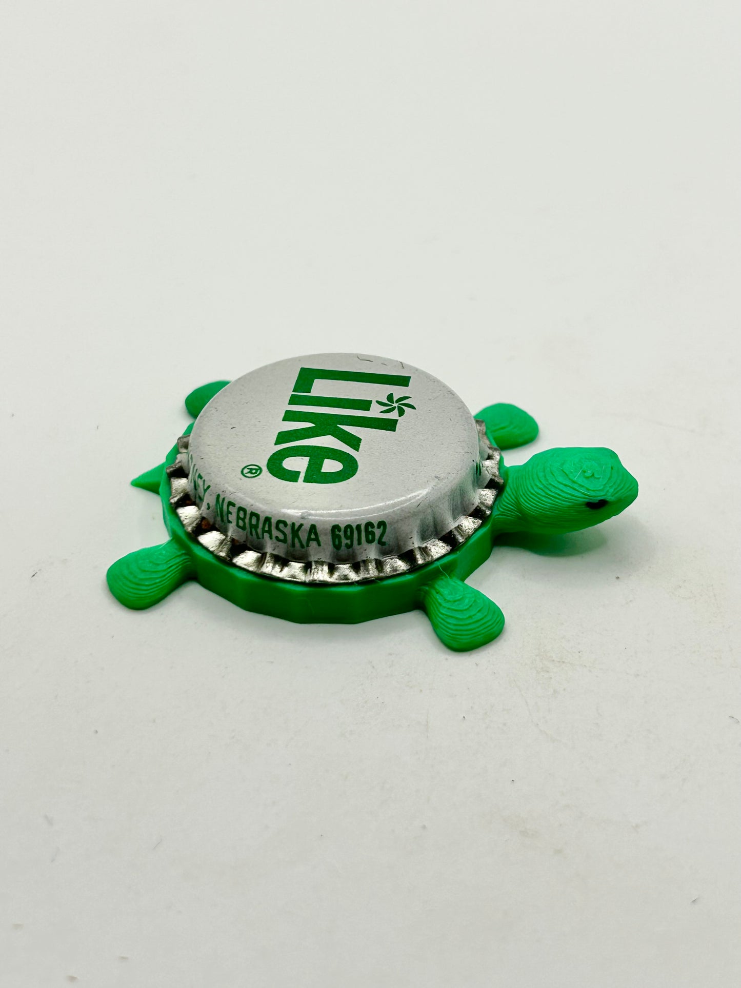 Like Soda (Vintage) - Bottle Cap Magnet Turtle Shell Shocked Art