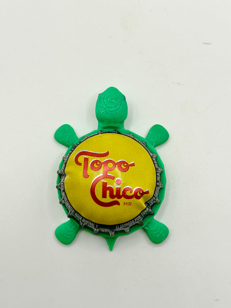 Topo Chico (Dome Shell) - Bottle Cap Magnet Turtle Shell Shocked Art