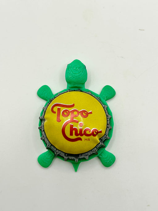 Topo Chico (Dome Shell) - Bottle Cap Magnet Turtle Shell Shocked Art