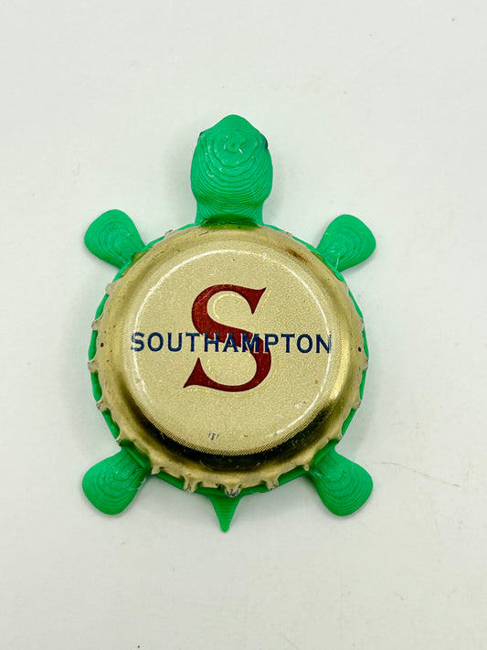 Southampton (Vintage) - Bottle Cap Magnet Turtle Shell Shocked Art