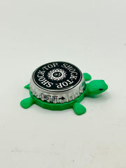 Shock Top (Black) - Bottle Cap Magnet Turtle Shell Shocked Art