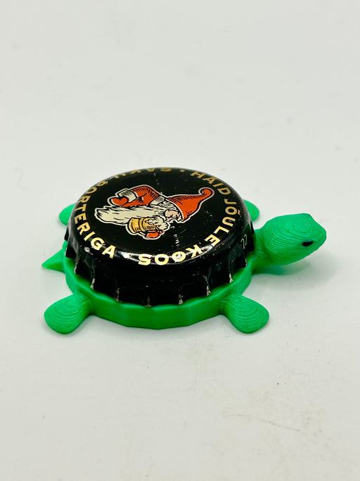 Saku Porter (Haid Joule Koos, Estonia Beer) - Bottle Cap Magnet Turtle Shell Shocked Art