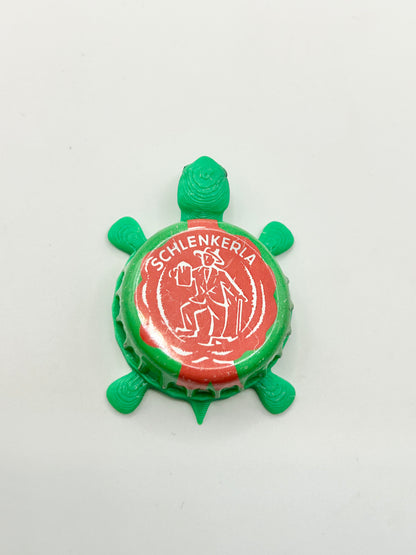 Schlenkerla Beer (Red and Green) - Bottle Cap Magnet Turtle Shell Shocked Art