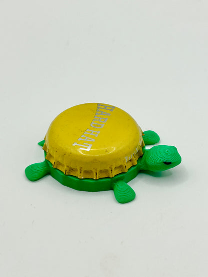 Hard Hat Brewing - Bottle Cap Magnet Turtle Shell Shocked Art
