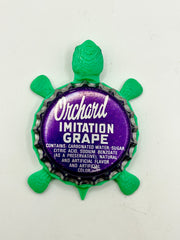 Orchard Grape Soda - Bottle Cap Magnet Turtle Shell Shocked Art