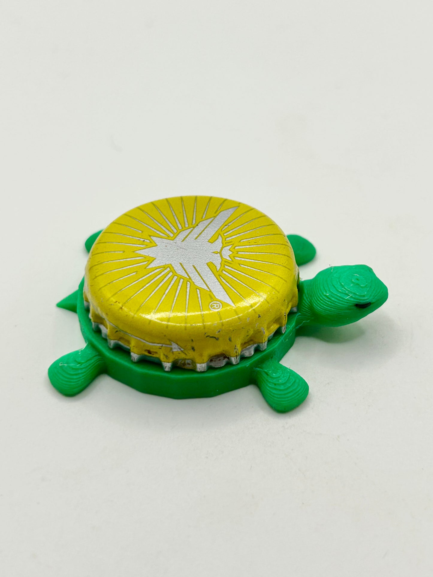Smirnoff Eagle (Yellow Sunburst) - Bottle Cap Magnet Turtle