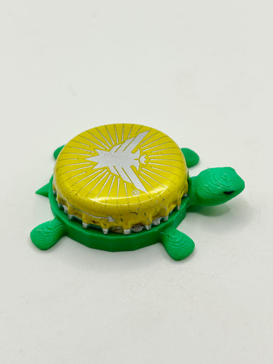 Smirnoff Eagle (Yellow Sunburst) - Bottle Cap Magnet Turtle