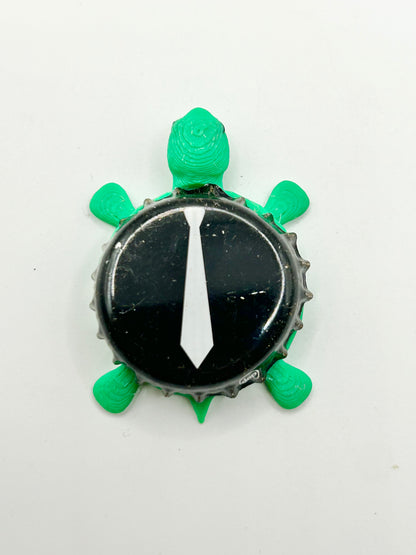 Monday Night Brewing - Bottle Cap Magnet Turtle Shell Shocked Art