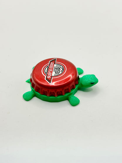 Aero Plains Brewing - Bottle Cap Magnet Turtle Shell Shocked Art