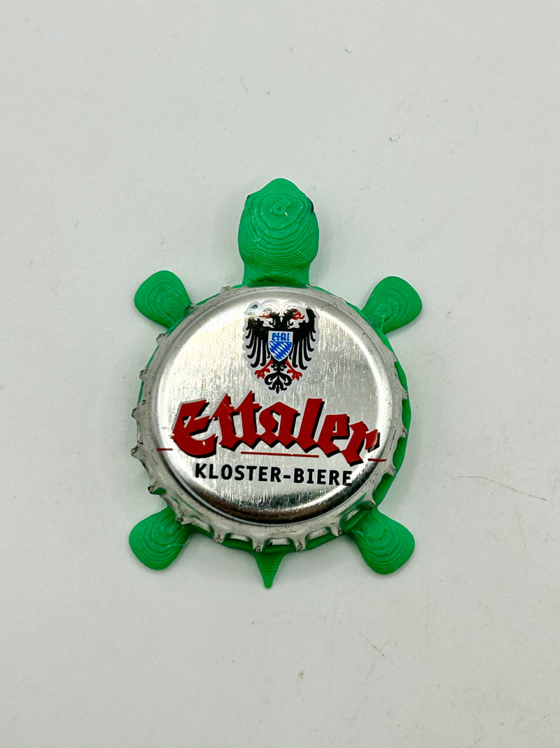 Ettaler Kloster Biere  - Bottle Cap Magnet Turtle Shell Shocked Art