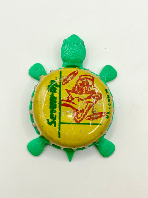 7 Up Soda Daffy Duck (Vintage) - Bottle Cap Magnet Turtle Shell Shocked Art