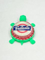 Frutaste (Vintage) - Bottle Cap Magnet Turtle Shell Shocked Art