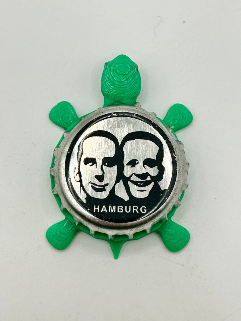 Fritz Cola (Hamburg, Silver) - Bottle Cap Magnet Turtle Shell Shocked Art