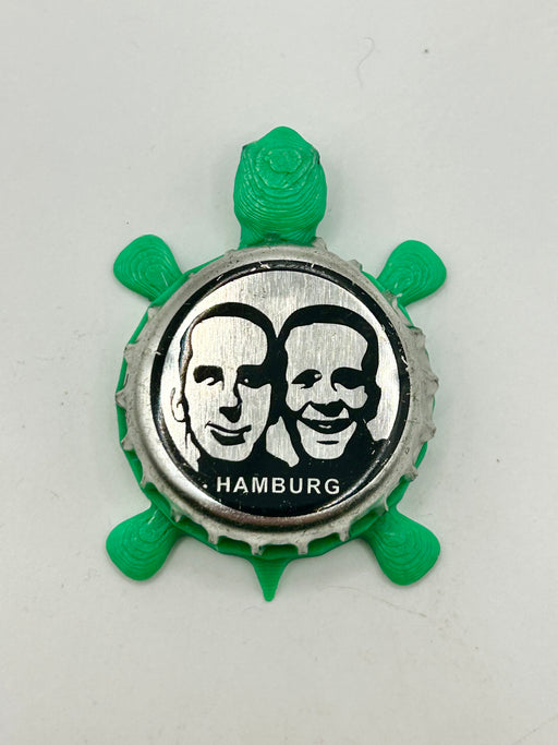 Fritz Cola (Hamburg, Silver) - Bottle Cap Magnet Turtle Shell Shocked Art