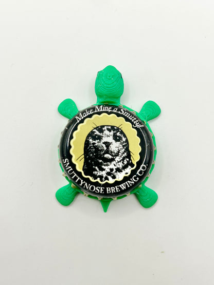 Smuttynose Brewery (Large Seal) - Bottle Cap Magnet Turtle Shell Shocked Art