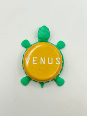Bell's Venus - Bottle Cap Magnet Turtle Shell Shocked Art