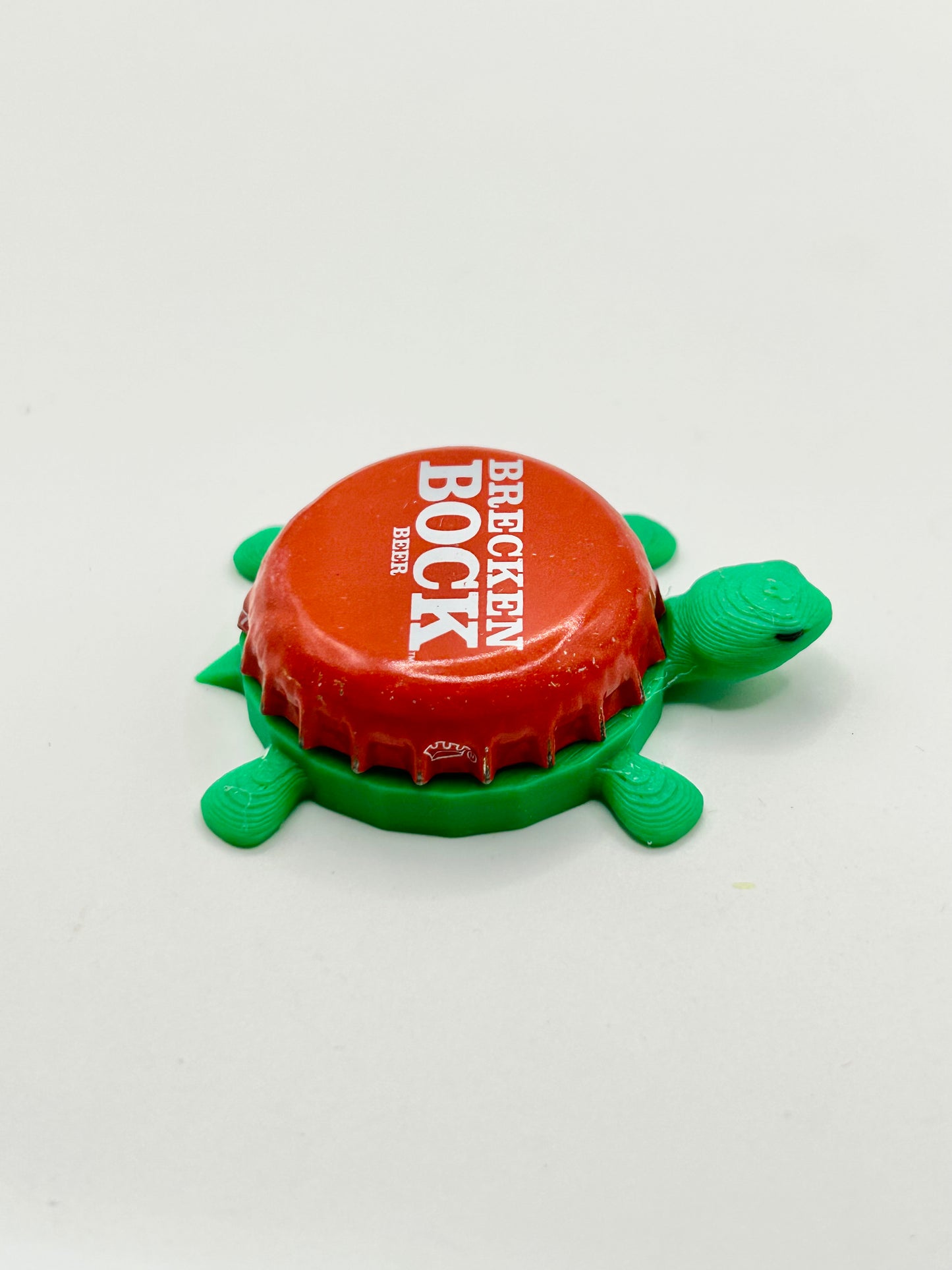 Brecken Bock Beer - Bottle Cap Magnet Turtle