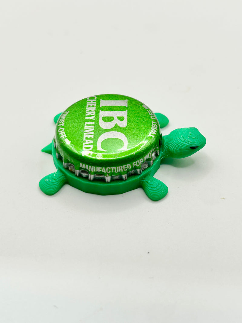 IBC Cherry Limeade Soda - Bottle Cap Magnet Turtle Shell Shocked Art