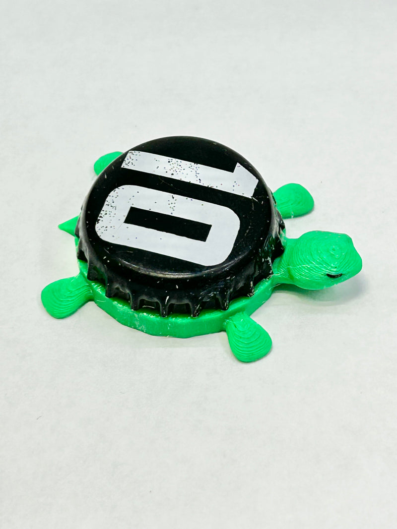 Ten Barrel Brewing - Bottle Cap Magnet Turtle Shell Shocked Art