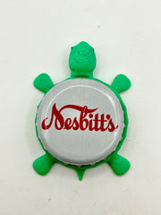 Nesbitt’s Soda - Bottle Cap Magnet Turtle Shell Shocked Art
