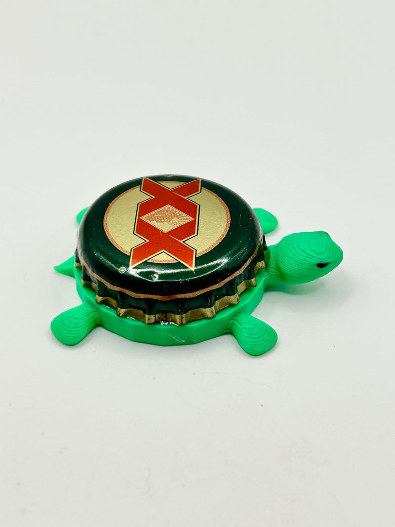 Dos Equis - Bottle Cap Magnet Turtle Shell Shocked Art