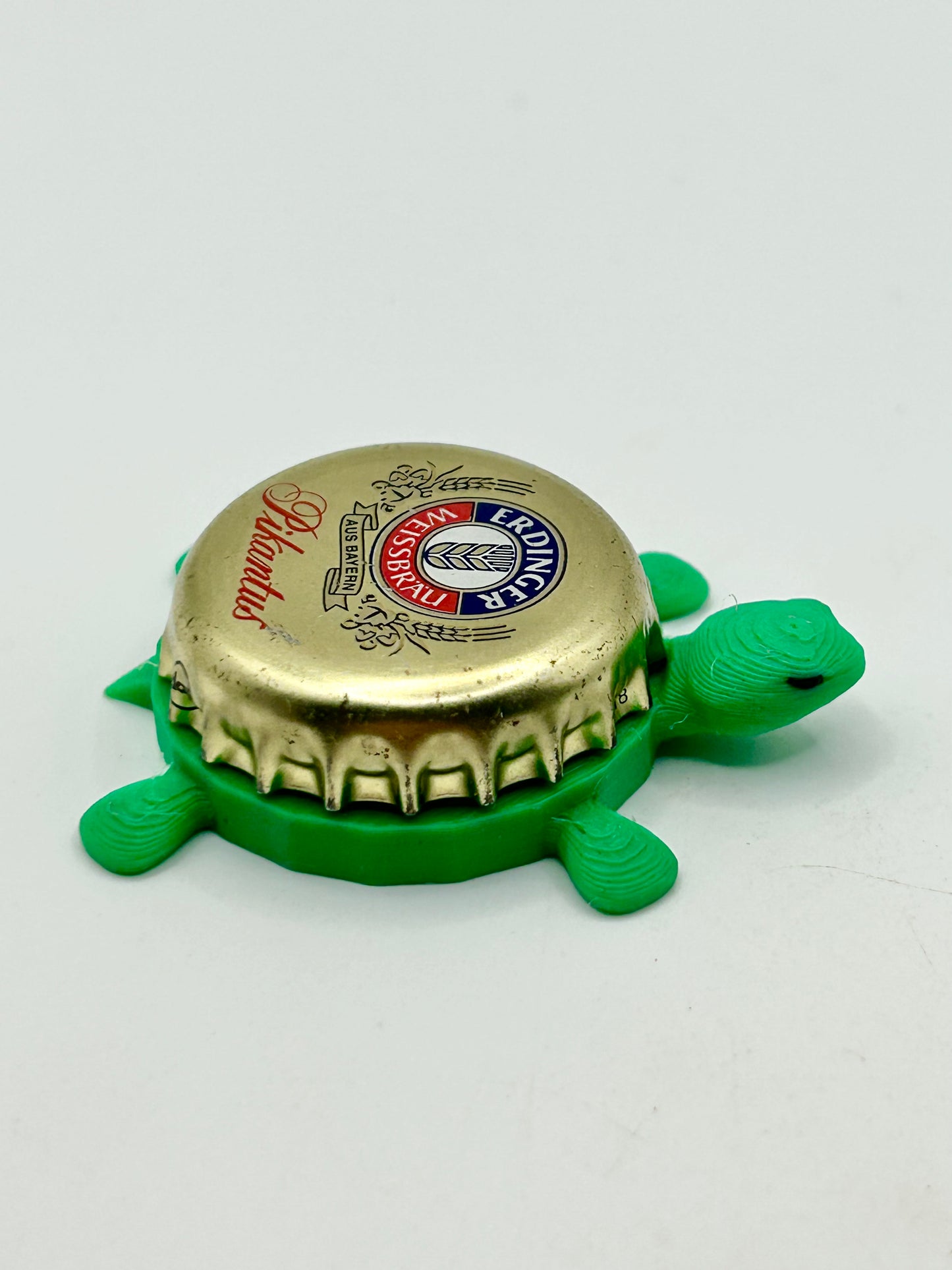 Erdinger Pikantus - Bottle Cap Magnet Turtle Shell Shocked Art