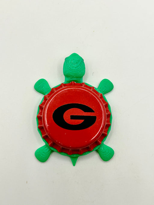 Georgia Bulldogs - Bottle Cap Magnet Turtle Shell Shocked Art