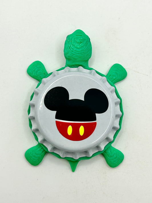 Mickey Mouse - Bottle Cap Magnet Turtle Shell Shocked Art