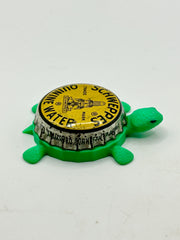 Schweppes Quinine Water - Bottle Cap Magnet Turtle Shell Shocked Art