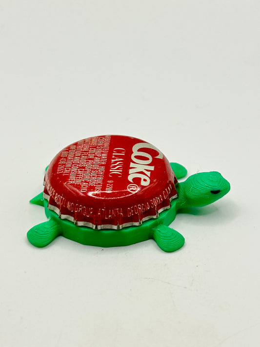 Coke Classic (Italicized Text) - Bottle Cap Magnet Turtle