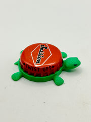 Full Sail Session (Dark Orange) - Bottle Cap Magnet Turtle Shell Shocked Art