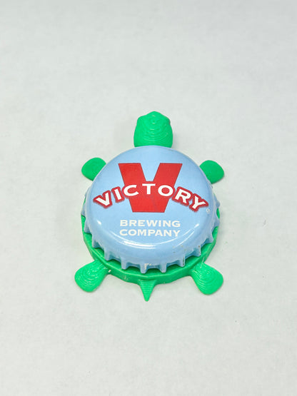 Victory Beer (Summer Love)- Bottle Cap Magnet Turtle Shell Shocked Art