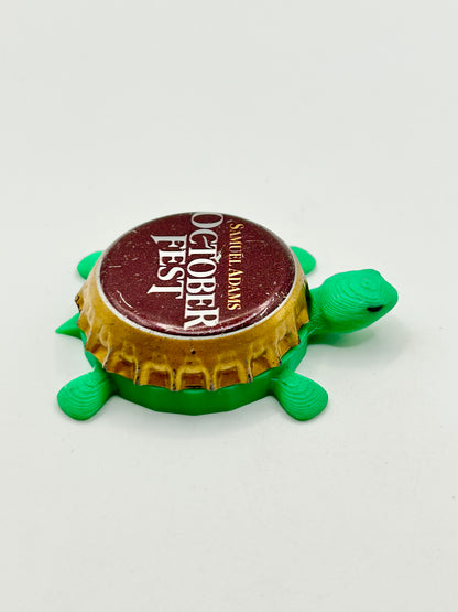 Sam Adams Octoberfest (Vintage) - Bottle Cap Magnet Turtle Shell Shocked Art