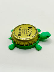 Stone Brewing 100% Natural (Vintage) - Bottle Cap Magnet Turtle Shell Shocked Art