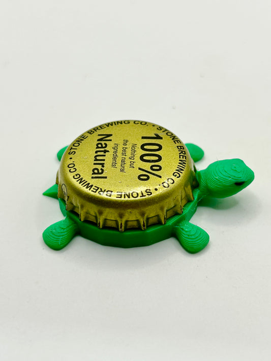 Stone Brewing 100% Natural (Vintage) - Bottle Cap Magnet Turtle