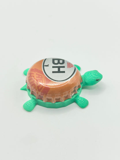Red Hook Pumpkin Porter (BH Ben Harris) - Bottle Cap Magnet Turtle Shell Shocked Art