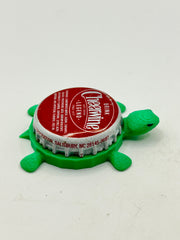 Cheerwine Legend - Bottle Cap Magnet Turtle Shell Shocked Art