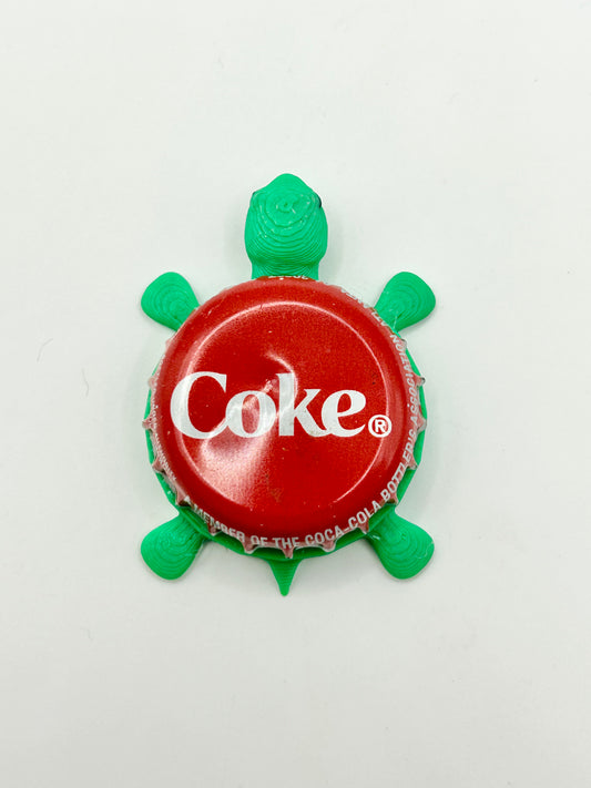 Coke - Bottle Cap Magnet Turtle